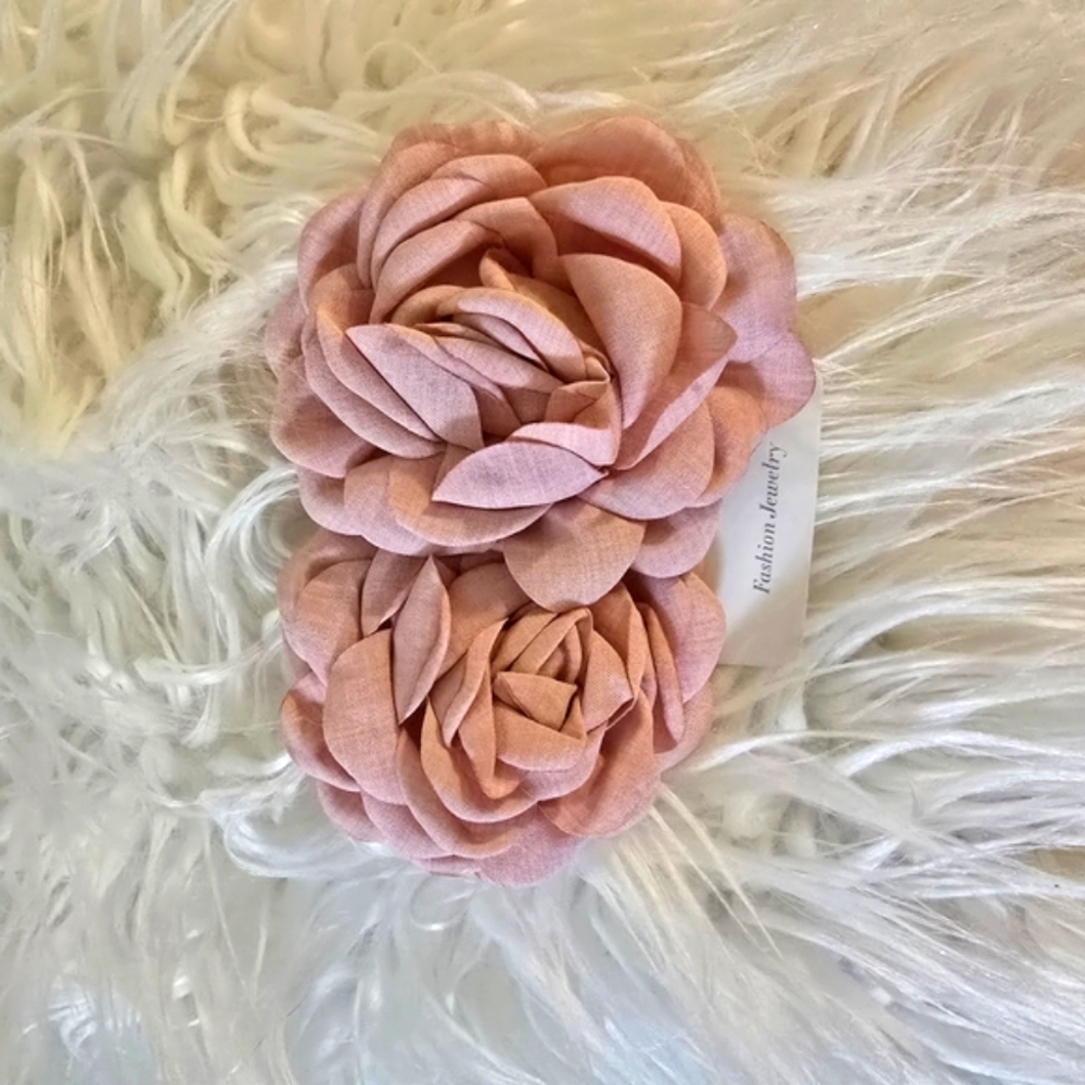 Pink Floral Earrings